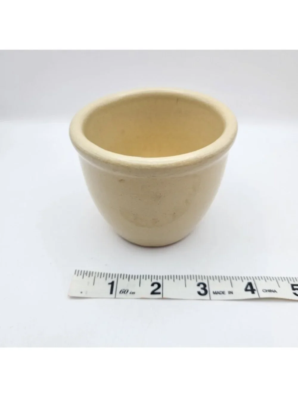 Vintage Roseville Tan Small Kitchen Crock 3.5